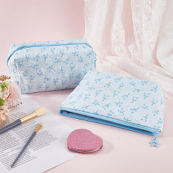 2 sac de rangement à fermeture éclair en polyester pour cosmétiques&nbsp;ABAG-CY0001-01A