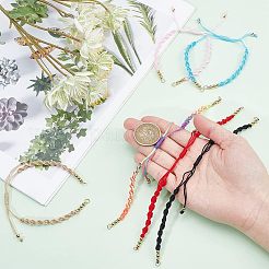 12 bracelet en fil de nylon tressé semi-fini de 6 couleurs&nbsp;AJEW-NB0003-62