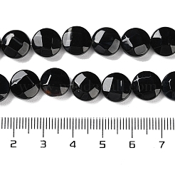 Chapelets de perles perles en agate noire naturelle&nbsp;G-K357-B01-01