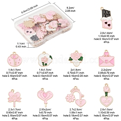 36 stücke 9 stile valentinstag thema legierung emaille anhänger&nbsp;ENAM-FS0002-52