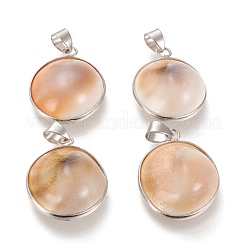 Natürliche Muschelschalenanhänger&nbsp;KK-P183-A01