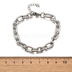 Figaro-Kettenarmbänder aus 304er Edelstahl für Männer und Frauen&nbsp;BJEW-R021-07P