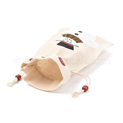 Stoffbeutel aus Baumwollstoff mit Weihnachtsmotiv&nbsp;ABAG-H104-A02