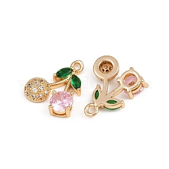 Colgante micropavé cubic zirconia de latón&nbsp;KK-C115-03A-01G