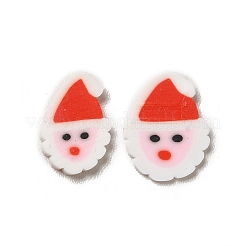 Perles en pâte polymère faites à la main sur le thème de Noël&nbsp;CLAY-P002-02F