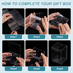 Confezione regalo in plastica trasparente in pvc&nbsp;CON-WH0099-32A
