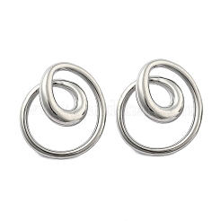 Boucles d'oreilles à tige en acier inoxydable 304&nbsp;EJEW-D319-02P
