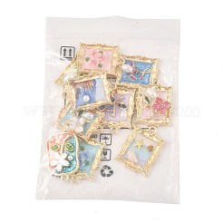 10 Stück 10 Arten Legierung Emaille Anhänger&nbsp;ENAM-FS0003-27