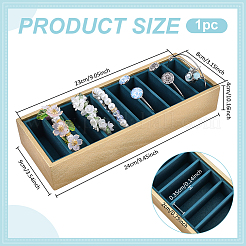 10 Organizer-Aufbewahrungstablett aus PU-Leder mit 24x9x4 Fächern&nbsp;BDIS-WH0008-19B