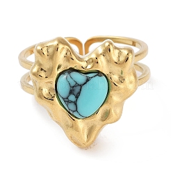 Anillo de acero inoxidable 304 con recubrimiento iónico (IP)&nbsp;RJEW-B059-04G-03