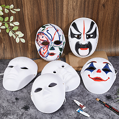 12 Stück 3 Stile DIY unbemalte Maskenmaske&nbsp;DIY-FH0008-21