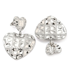 Pendientes de acero inoxidable 304 que no se deslustran&nbsp;EJEW-P270-06B-P