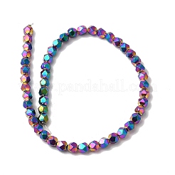 Fili di perline di ematite sintetica non magnetica con vernice da forno&nbsp;G-I364-P01-01