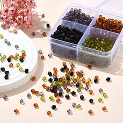 1200 pz 4 colori perline acriliche trasparenti&nbsp;TACR-YW0002-41C