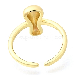 Anneaux de manchette ouverts en laiton plaqué en rack&nbsp;RJEW-S394-01G-I