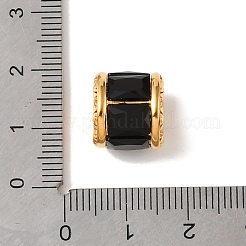 Cuentas europeas de vidrio y acero inoxidable 304&nbsp;FIND-E059-03A