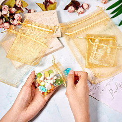 60 stücke 6 arten organza taschen schmuck lagerung beutel hochzeit favor partei mesh kordelzug geschenk&nbsp;OP-TA0001-08