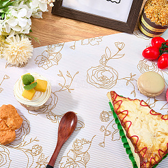 Revestimiento antideslizante de EVA con estampado de flores para estantes&nbsp;AJEW-WH20018-261B