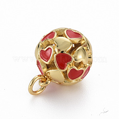Messing Emaille Anhänger / charms&nbsp;KK-Q252-023-NF