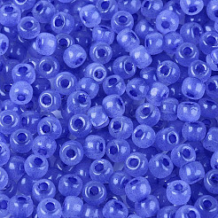 6/0 perles de rocailles en verre de couleurs intérieures transparentes&nbsp;SEED-N008-08E