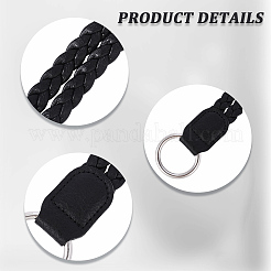 2 pieza de asas de cuero sintético trenzado&nbsp;PURS-CL0001-18C