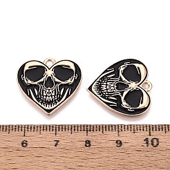 Anhänger aus Legierung und Emaille mit Halloween-Motiv&nbsp;ENAM-T021-30G-02