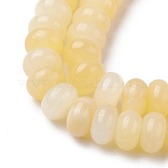 Natürliche gelbe Jade Perlen Stränge&nbsp;G-K359-A01-01