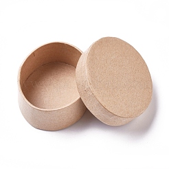Mini scatole ovali in cartapesta kraft con coperchi&nbsp;CON-WH0072-84
