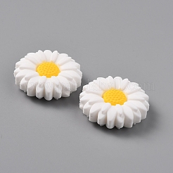 Cabochon in silicone ecologico per uso alimentare margherita&nbsp;SIL-WH0008-17B