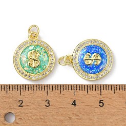Ottone micro spianare pendenti zirconi&nbsp;KK-A197-28G