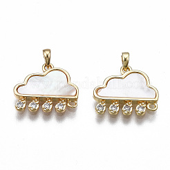 Connettori di collegamento in ottone con micro pavé di zirconia cubica trasparente&nbsp;KK-S356-346-NF