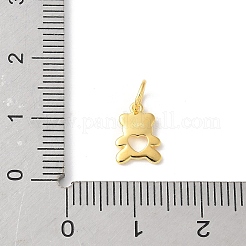 925 ciondolo a forma di orso a forma di cuore cavo in argento sterling&nbsp;STER-R012-01G