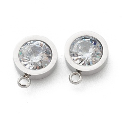 Ciondoli in strass in acciaio inossidabile 304&nbsp;STAS-Z009-16P