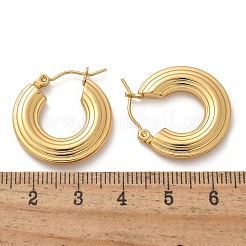 Pendientes de aro de acero inoxidable 304 para mujer&nbsp;EJEW-L296-041G