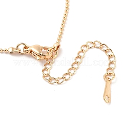 Messing-Kugelkettenhalsketten für Damen&nbsp;NJEW-Q344-06G