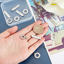 12 pendentif en acier inoxydable 304 de 2 styles&nbsp;STAS-DC0010-22