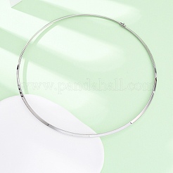 3 mm 201 Edelstahldraht-Halskette&nbsp;NJEW-Z098-04P