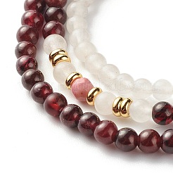 Ensemble de bracelets extensibles en pierre&nbsp;BJEW-JB07333