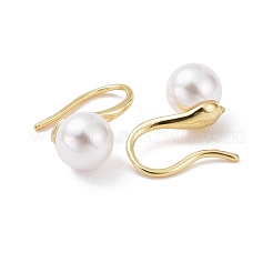 Orecchini pendenti con perle di plastica&nbsp;LS-KK-E033-17G