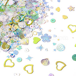 Perline di paillettes di plastica da 100 g&nbsp;PVC-TA0001-04E