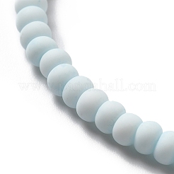 Perles de porcelaine givrées faites à la main&nbsp;PORC-E017-01F