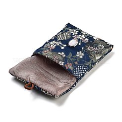 Borse per riporre gioielli in tessuto con stampa floreale&nbsp;ABAG-A009-04C