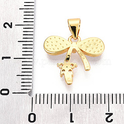 Pendentifs en laiton zircon cubique transparent&nbsp;KK-N268-79G