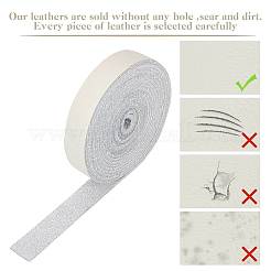 Cordon plat en microfibre simili cuir&nbsp;LC-WH0006-07A-06