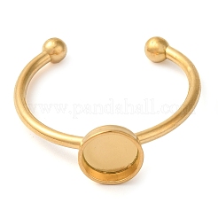 Componentes de anillo de puño abierto de acero inoxidable 304 con recubrimiento iónico (IP)&nbsp;X-STAS-I306-05A-G