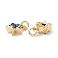 Breloques en laiton avec zircone cubique&nbsp;FIND-Z005-02E