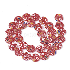 Handgemachte Millefiori Bunte Malerei Perlen Stränge&nbsp;LAMP-T005-12