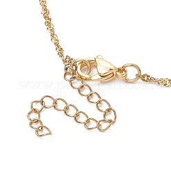 Collier pendentif strass en alliage coeur&nbsp;NJEW-JN04935