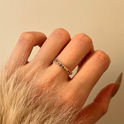 925 Sterling Silber Micro Pave Kubisch Zirkonia Fingerringe für Damen&nbsp;RJEW-F180-04G