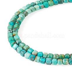 1 filo di perline di turchese naturale Hubei&nbsp;G-TA0003-37